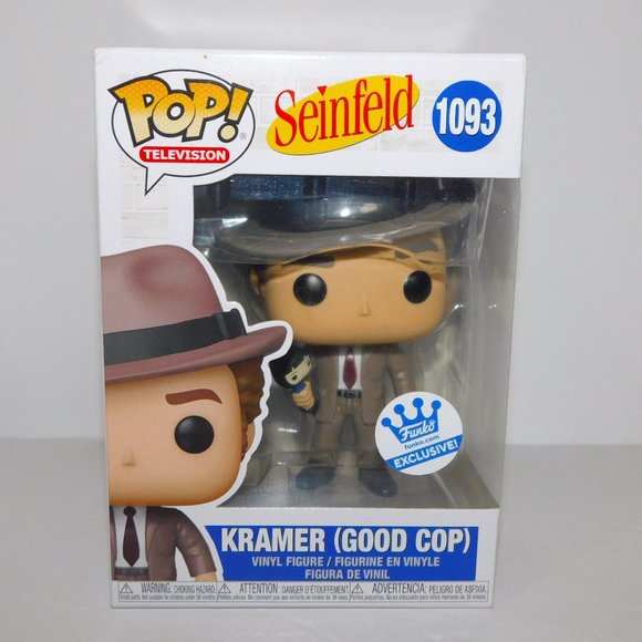 Exclusive Funko Pop Television Seinfeld 1093 Kramer Good Cop Vinyl Figure - Picture 1 of 7